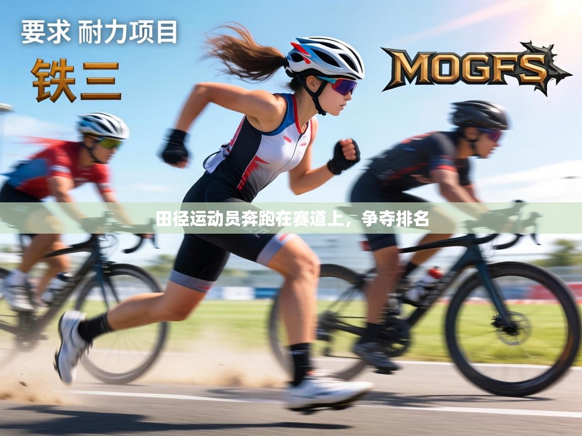 田径运动员奔跑在赛道上，争夺排名  第2张
